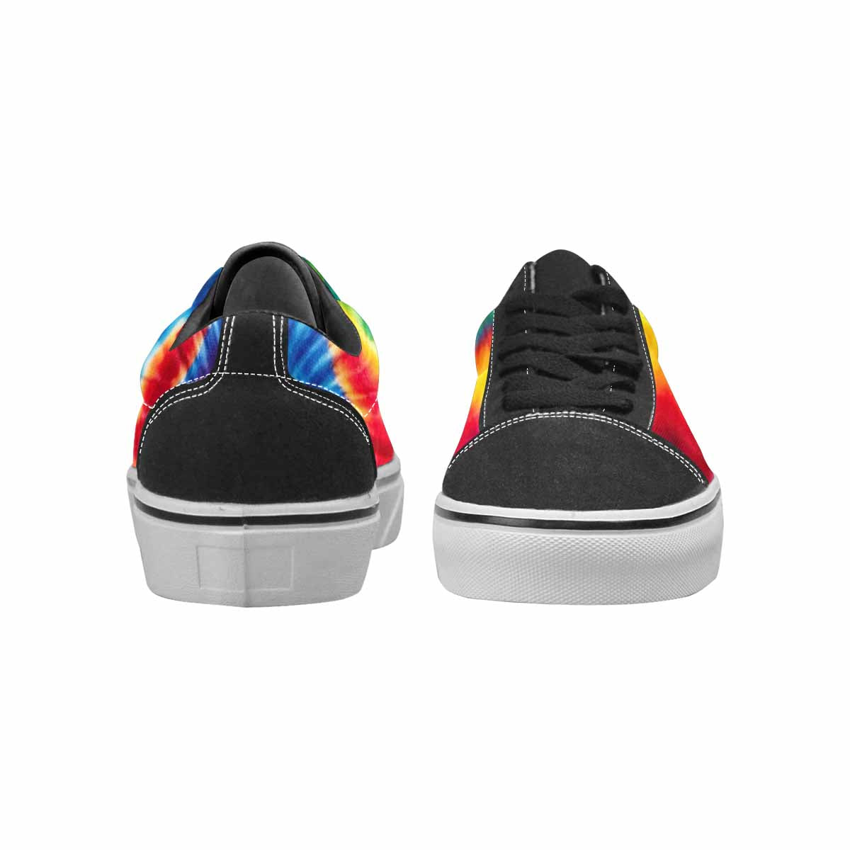 MEN'S Tie Dye Rainbow Spiral Canvas Lace-Up Surreal Sneakers