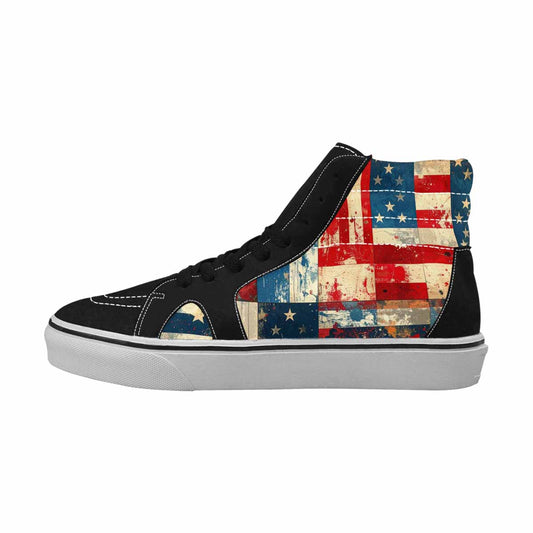 MEN'S American Flag Stars High Top Canvas Cottagecore Shoes