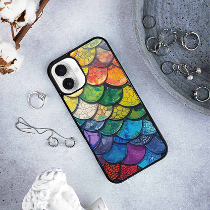 iPhone 16 Plus Case — Reptile Scale Full Color Vibrant Reptile, Original Design Phone Case