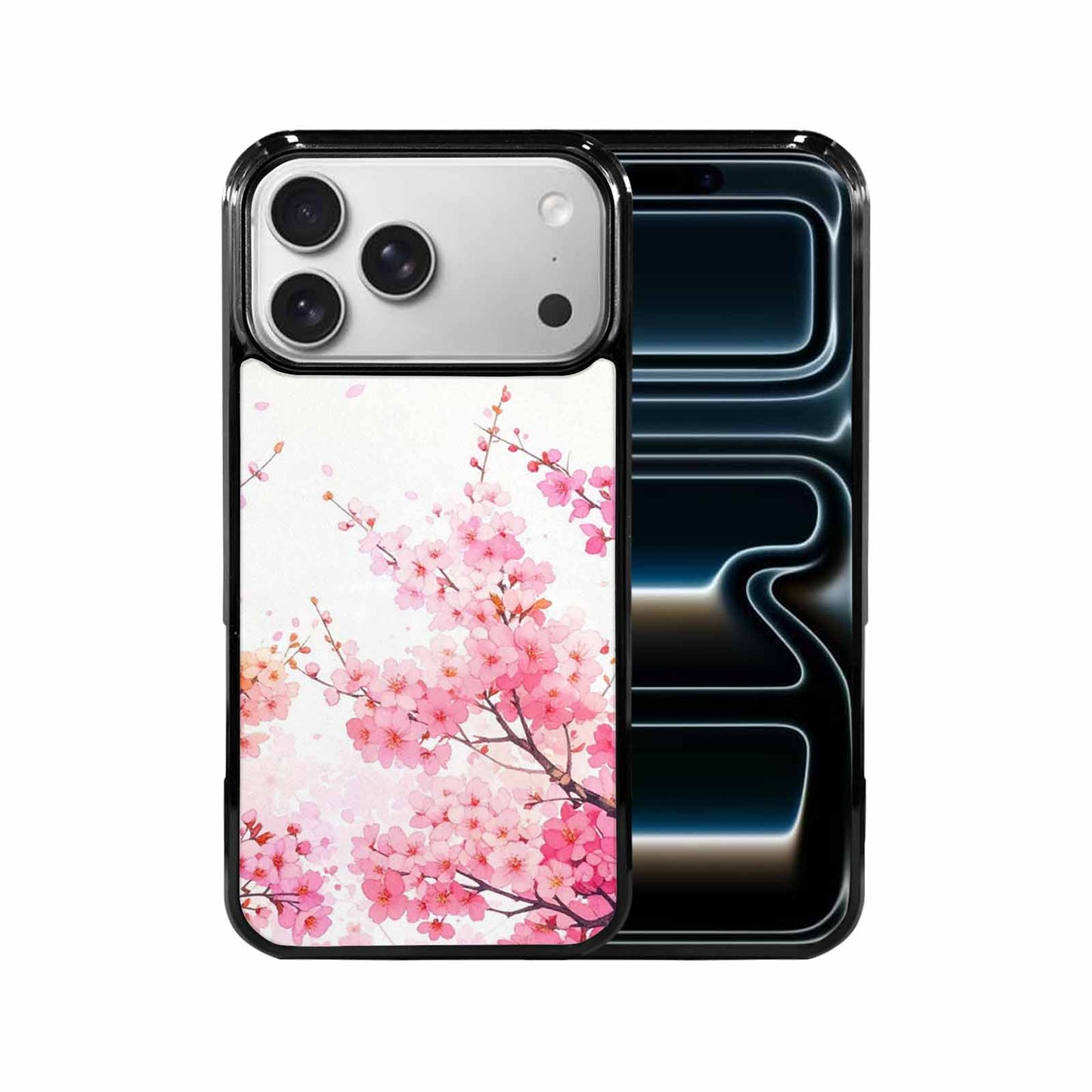 iPhone 17 Pro Max Case — Cherry Blossom Branch Cherry Original Art, Personalized Phone Case
