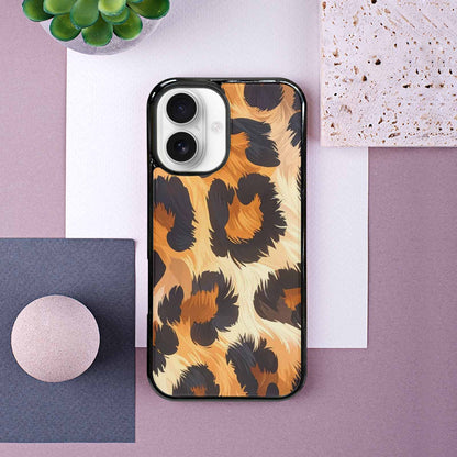 iPhone 16 Case — Leopard Soft Airbrush Gradient, Custom Made Phone Cover