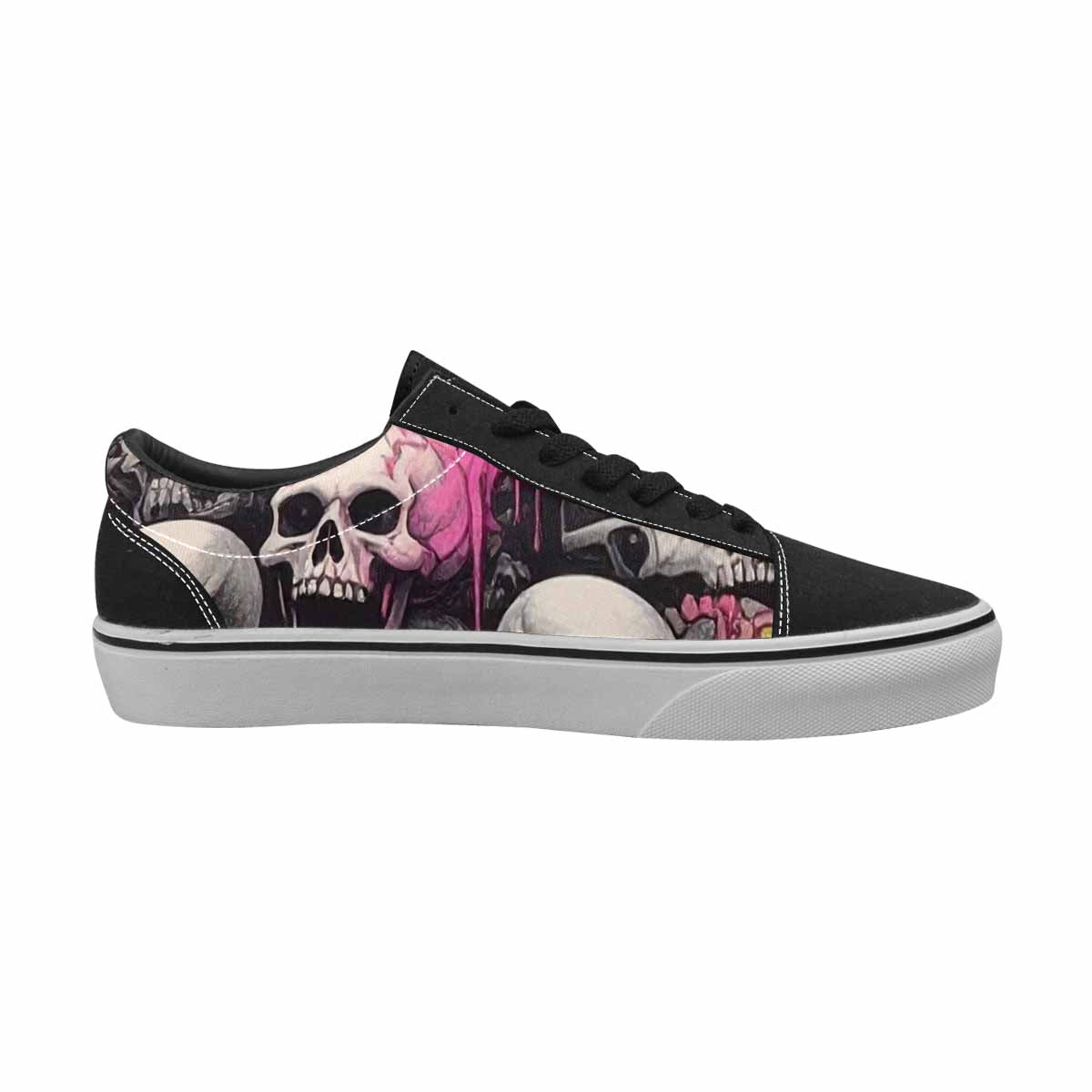 WOMEN'S Rainbow From Skull S Lace-Up Canvas Y2K Custom Shoes