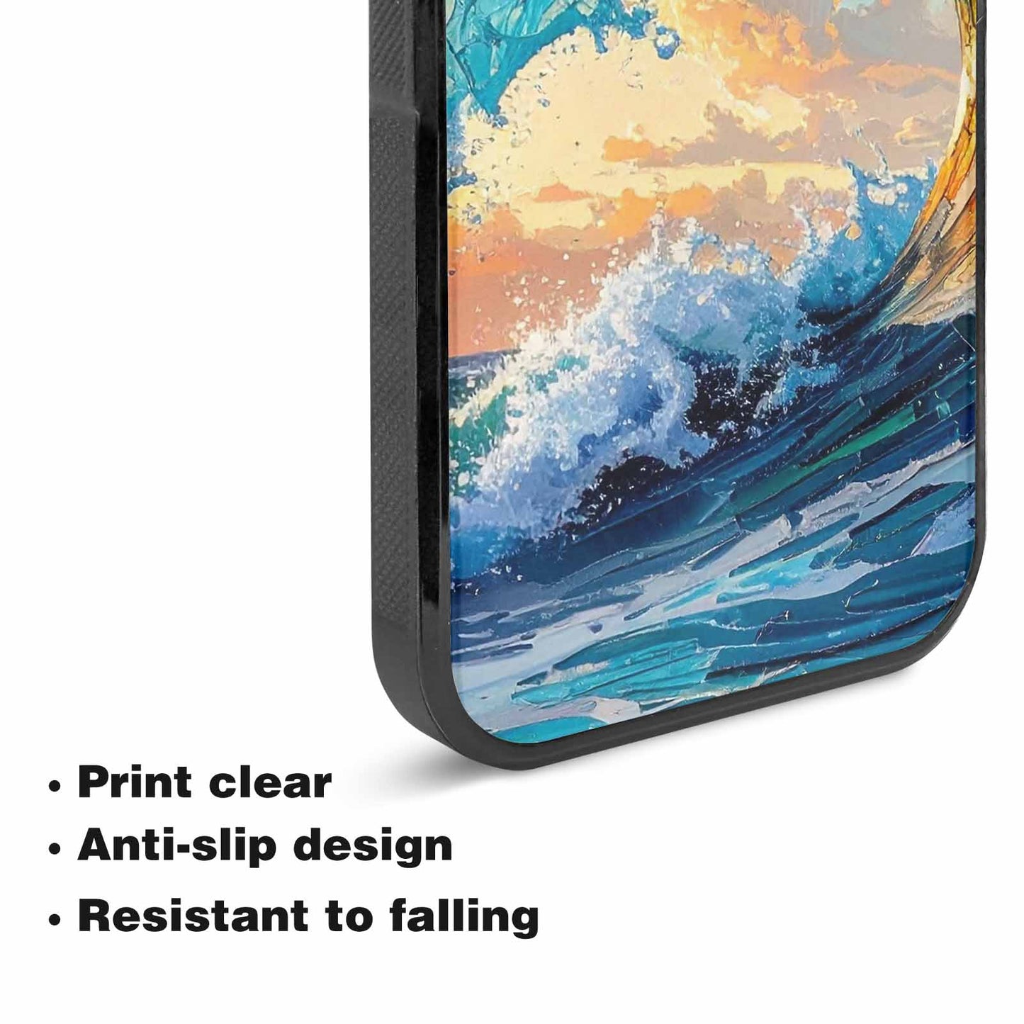 iPhone 15 Plus Case — Wave Crest Splash Wave Crest Splash, Custom Art Phone Cover