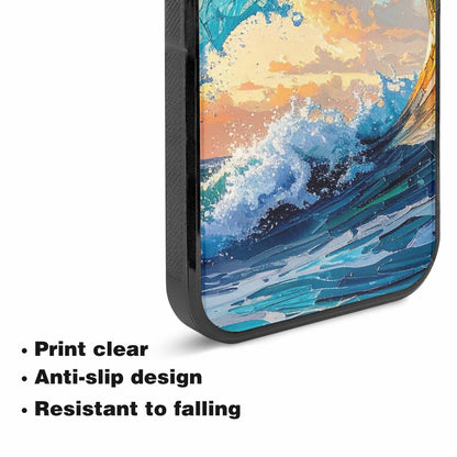 iPhone 15 Plus Case — Wave Crest Splash Wave Crest Splash, Custom Art Phone Cover