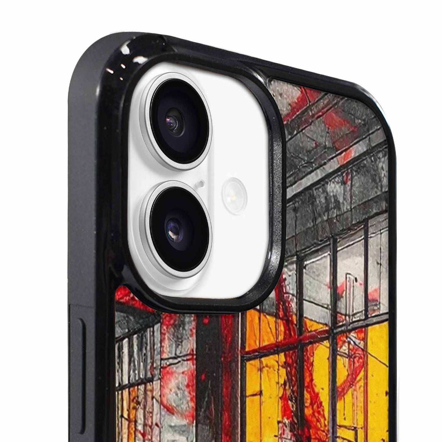 iPhone 17 Case — Black &amp; Red Ink Galaxy Space, Custom Print Case Cover