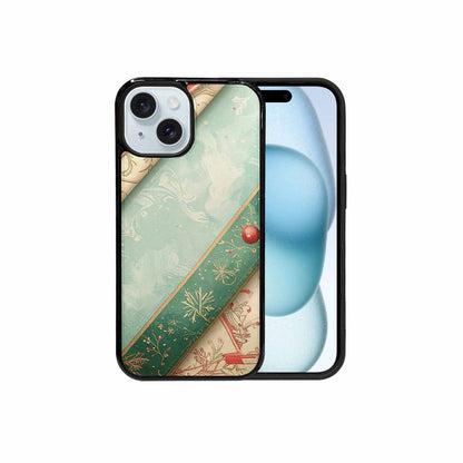 iPhone 15 Case — Christmas Wrapping Paper Pattern Art Wallpaper, Custom Printed Phone Case