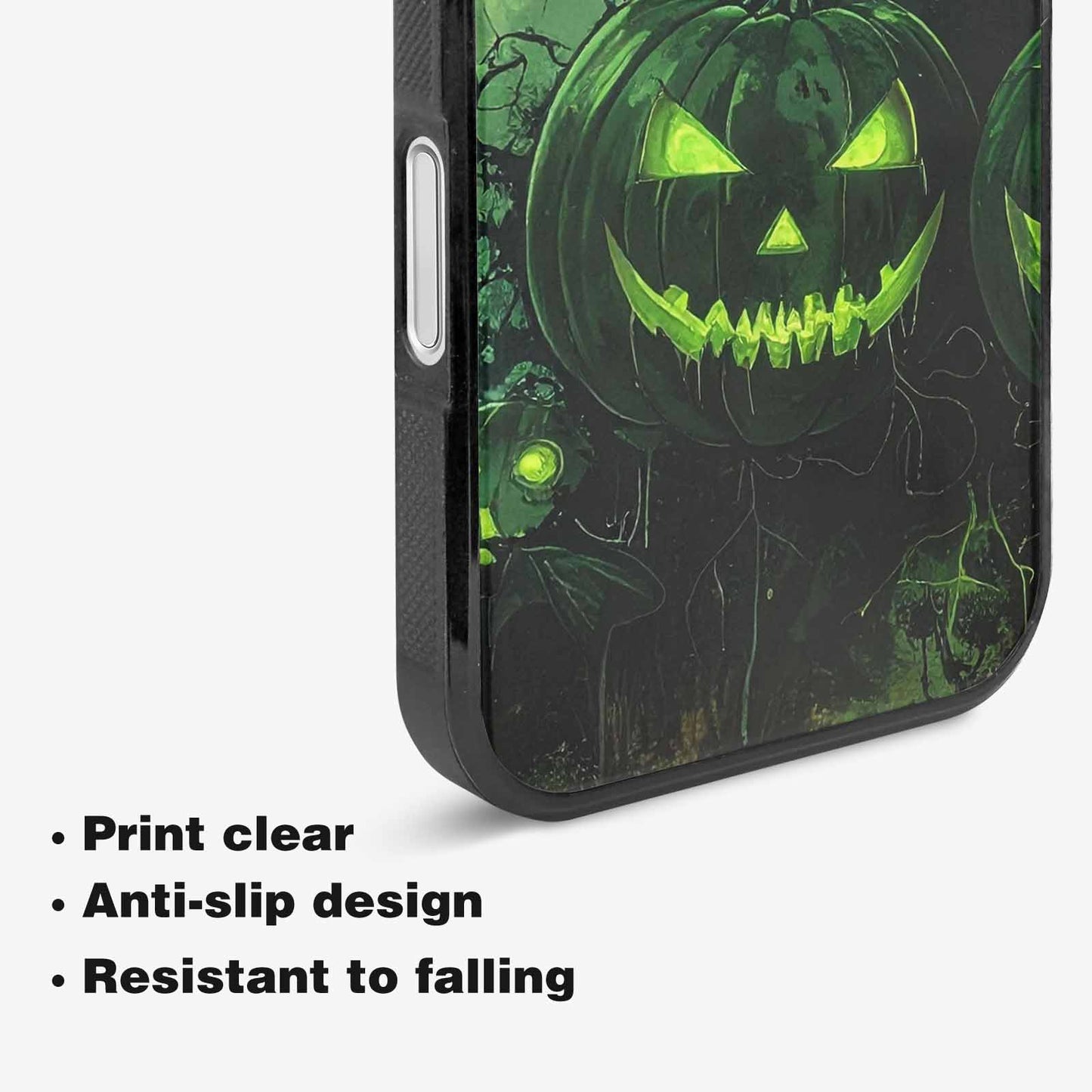 iPhone 16 Plus Case — Halloween Glowing Jackolantern Personalized Phone Cover, Unique Phone Case Design