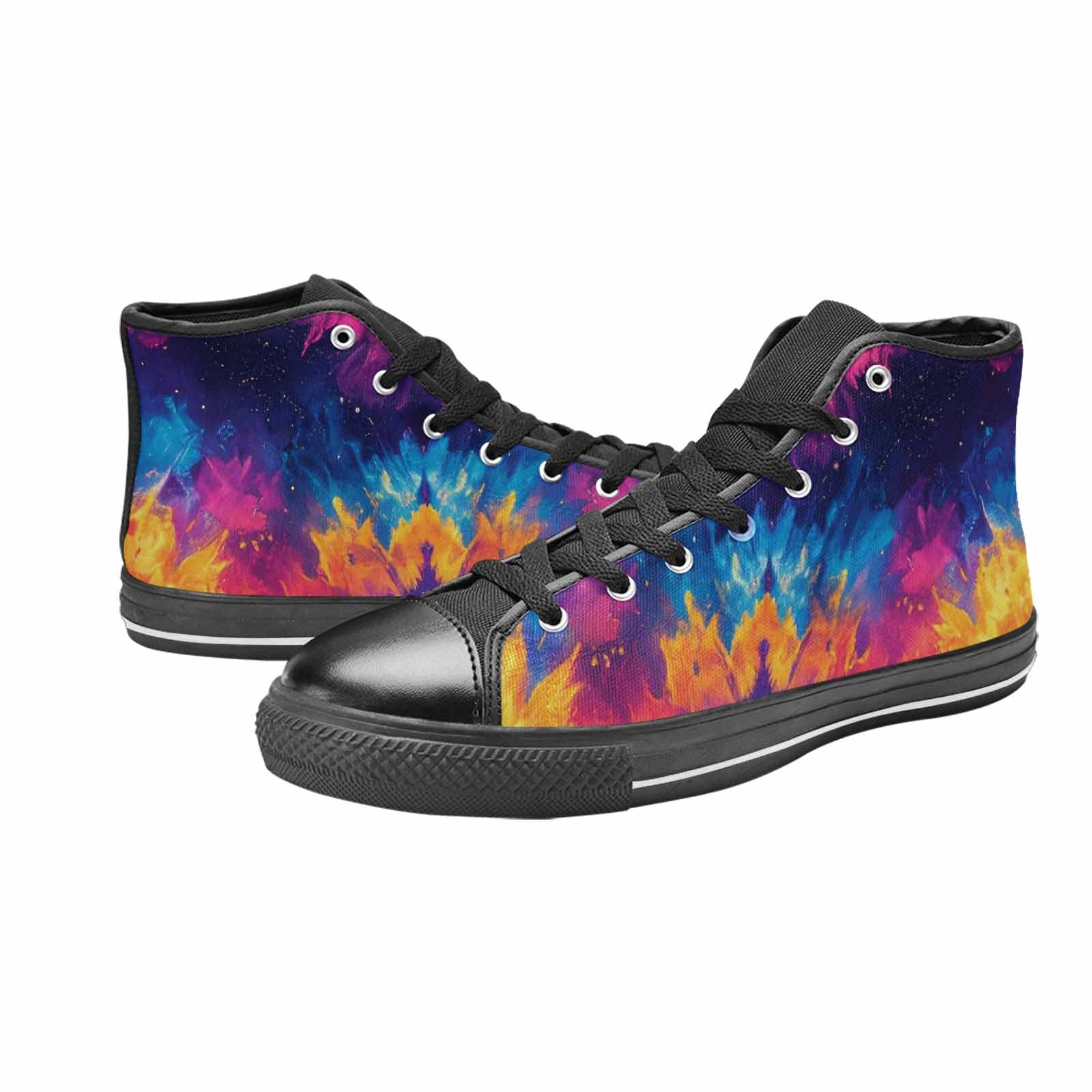 MEN'S Tie Dye Galaxy High Top Canvas Dreamcore Sneakers