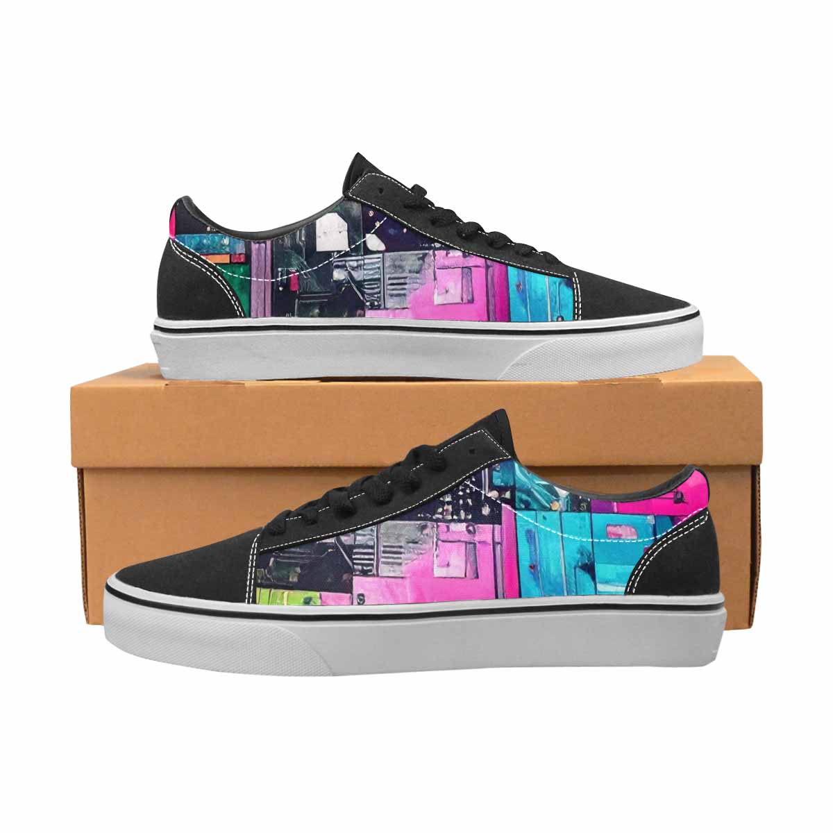 WOMEN'S Circuit Board Cyberpunk Canvas Lace-Up Dreamcore Sneakers
