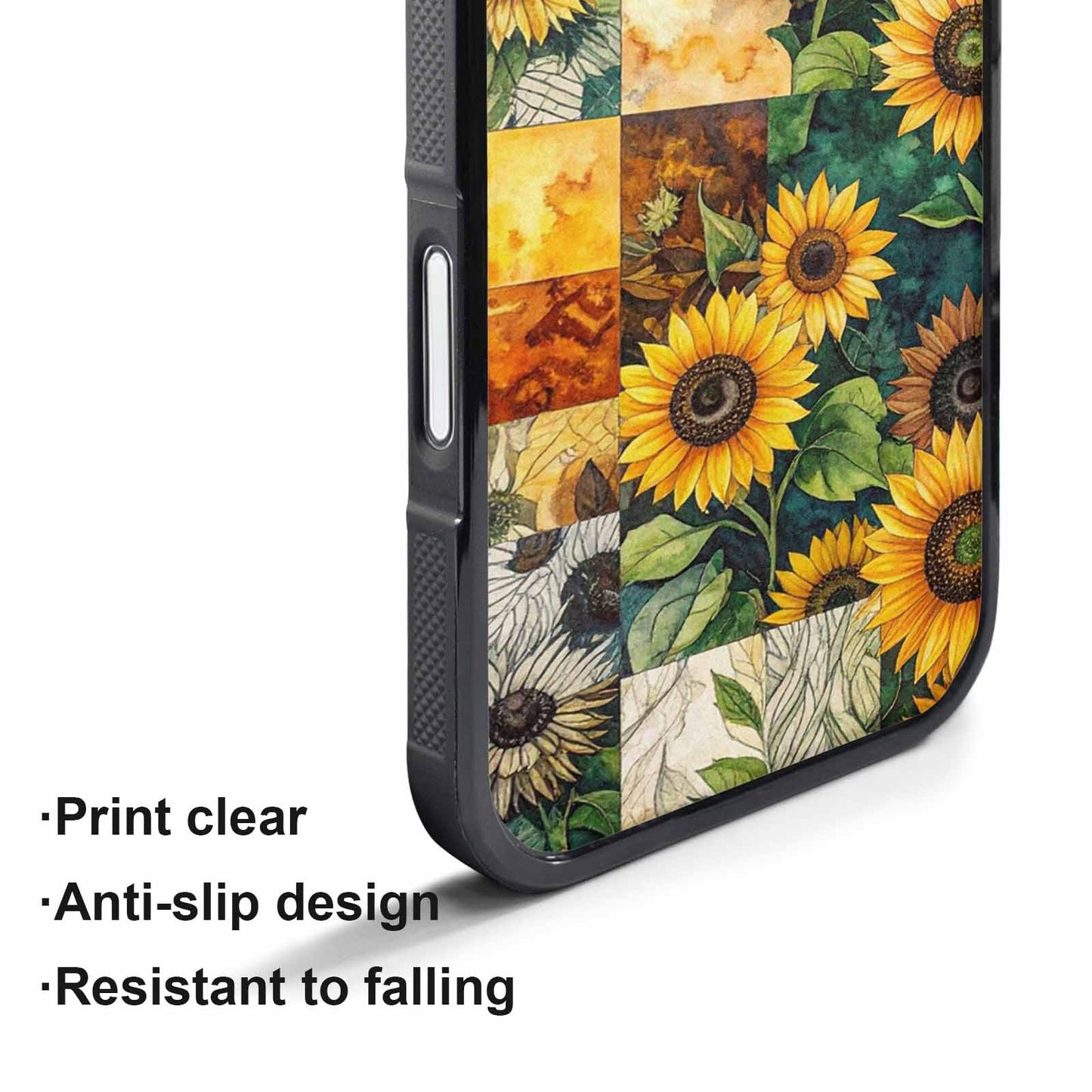 iPhone 17 Pro Max Case — Small Sunflower Pattern, Randomly Floral, Custom Made Phone Cover