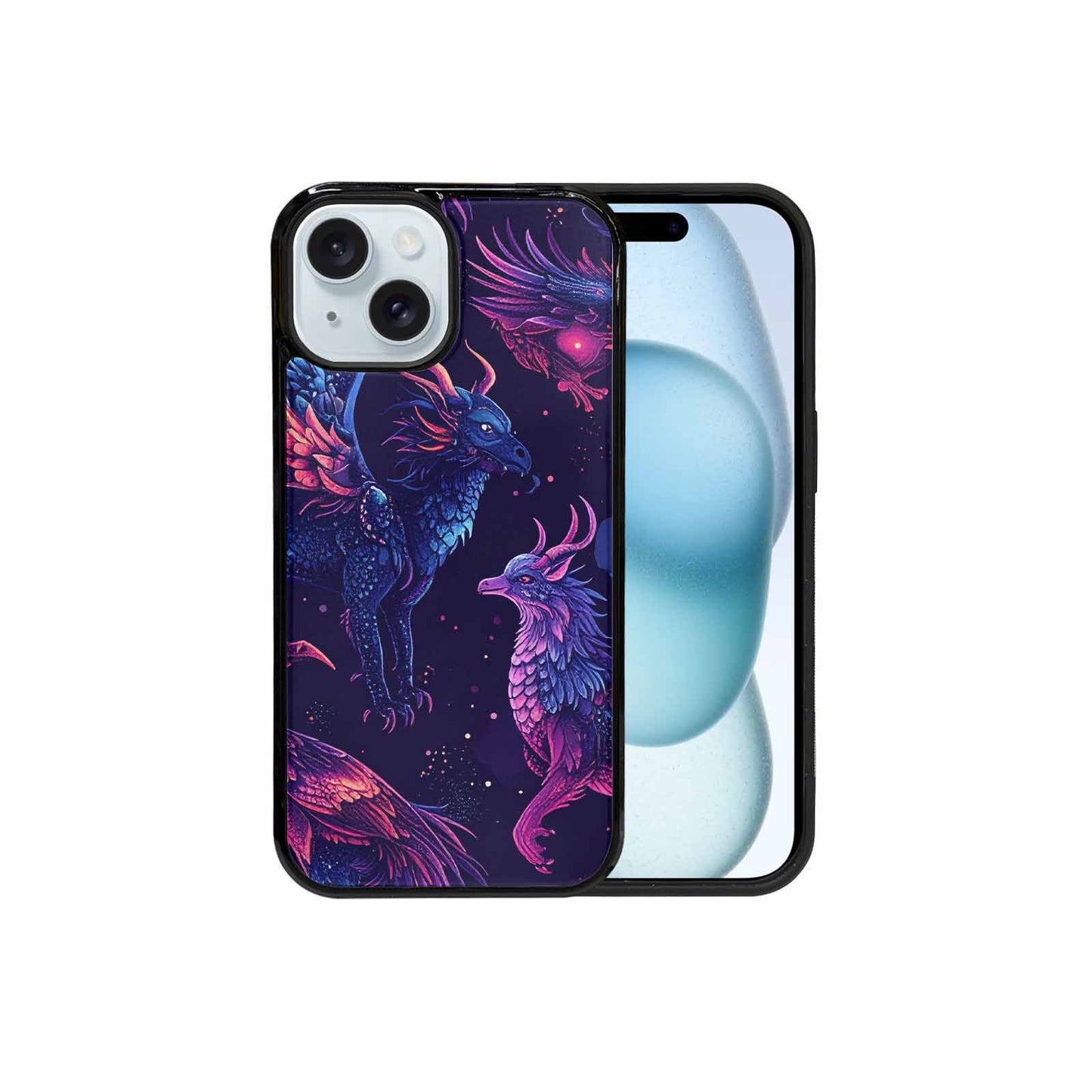 iPhone 15 Case — Galactic Animal Burst, Custom Designed Case Cover