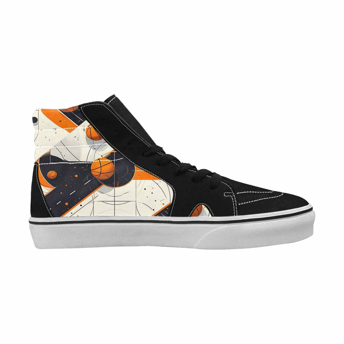 MEN'S Dark Black White Repeat And White Ferion