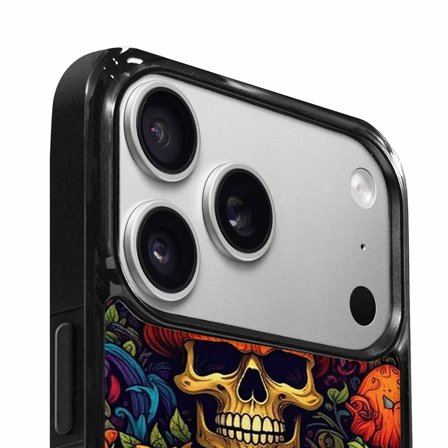 iPhone 17 Pro Case — Mushrooms And Skulls Gothic Skulls, Custom Made Phone Cover