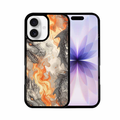 iPhone 17 Case — Retro Dragons Flame Retro Vintage, Original Design Phone Case
