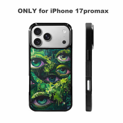 iPhone 17 Pro Max Case — Reptile Eye Cartoon Cute, Custom Printed Phone Case