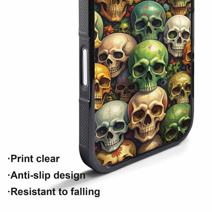 iPhone 17 Pro Case — Skulls Camoskulls Pattern Hu E3k Gothic, Custom Printed Phone Case