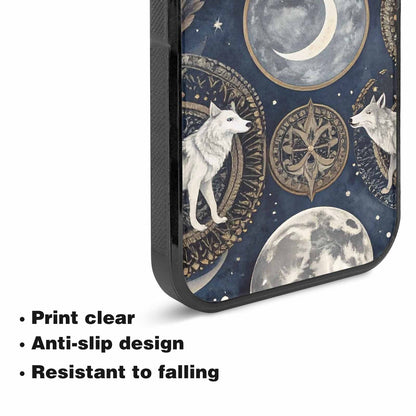 iPhone 15 Plus Case — Wolves Everywhere Collage Overlap Small Wolf, Unique Phone Case Design