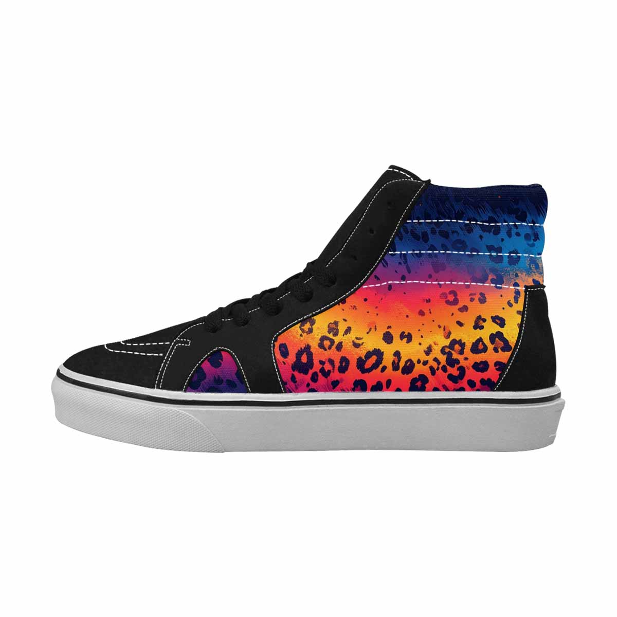WOMEN'S Leopard Print Gradient High Top Canvas Dreamcore Shoes