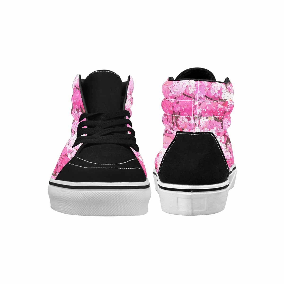 MEN'S Cherry Blossom Branch Cherry High Top Canvas Kaleidoscope Custom Sneakers