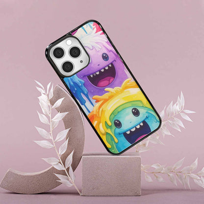 iPhone 15 Pro Max Case — Rainbow Sherbet Monster, Custom Phone Case