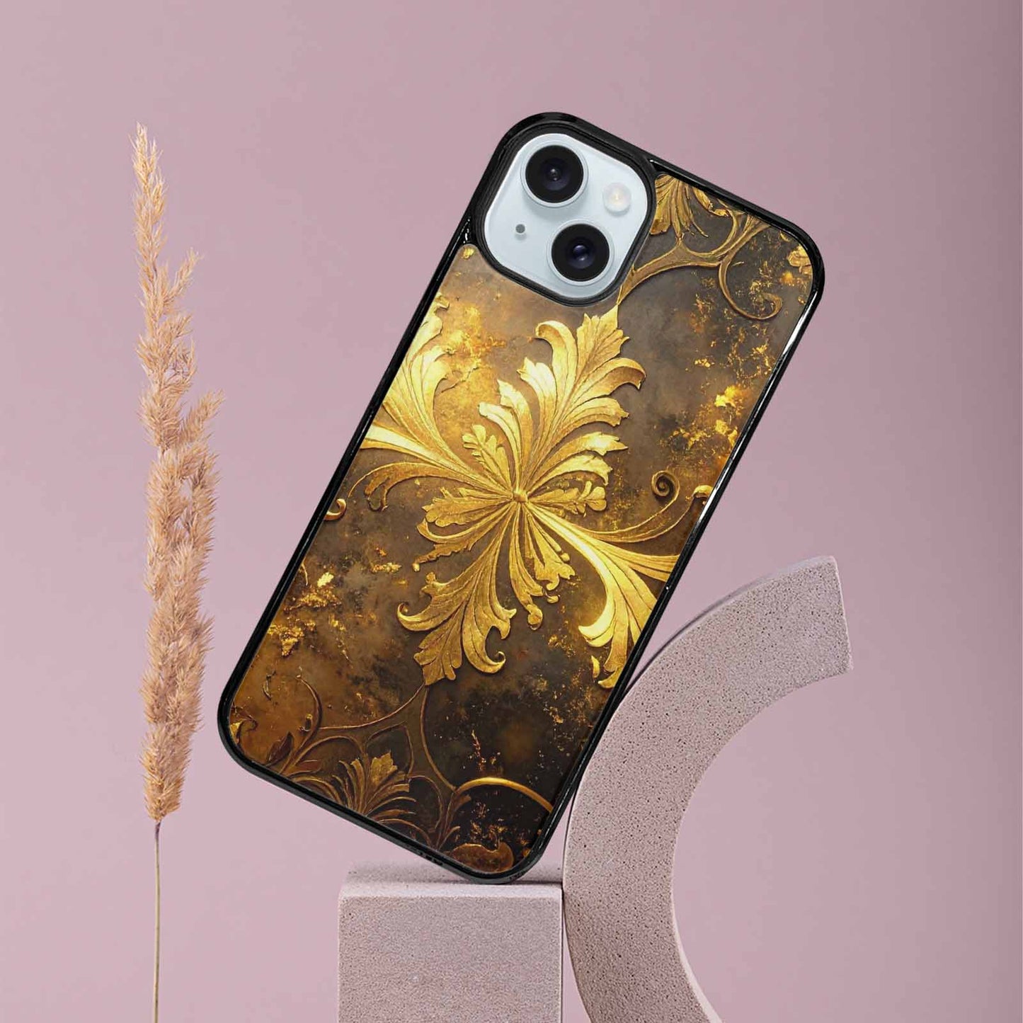 iPhone 15 Plus Case — Klimt Gold Leaf Artwork Pattern, Custom Made Phone Cover