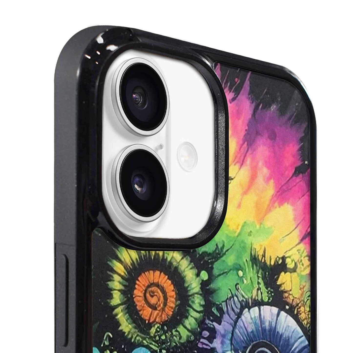 iPhone 17 Case — Black &amp; Green Ink Tie Dye, Custom Print Case Cover