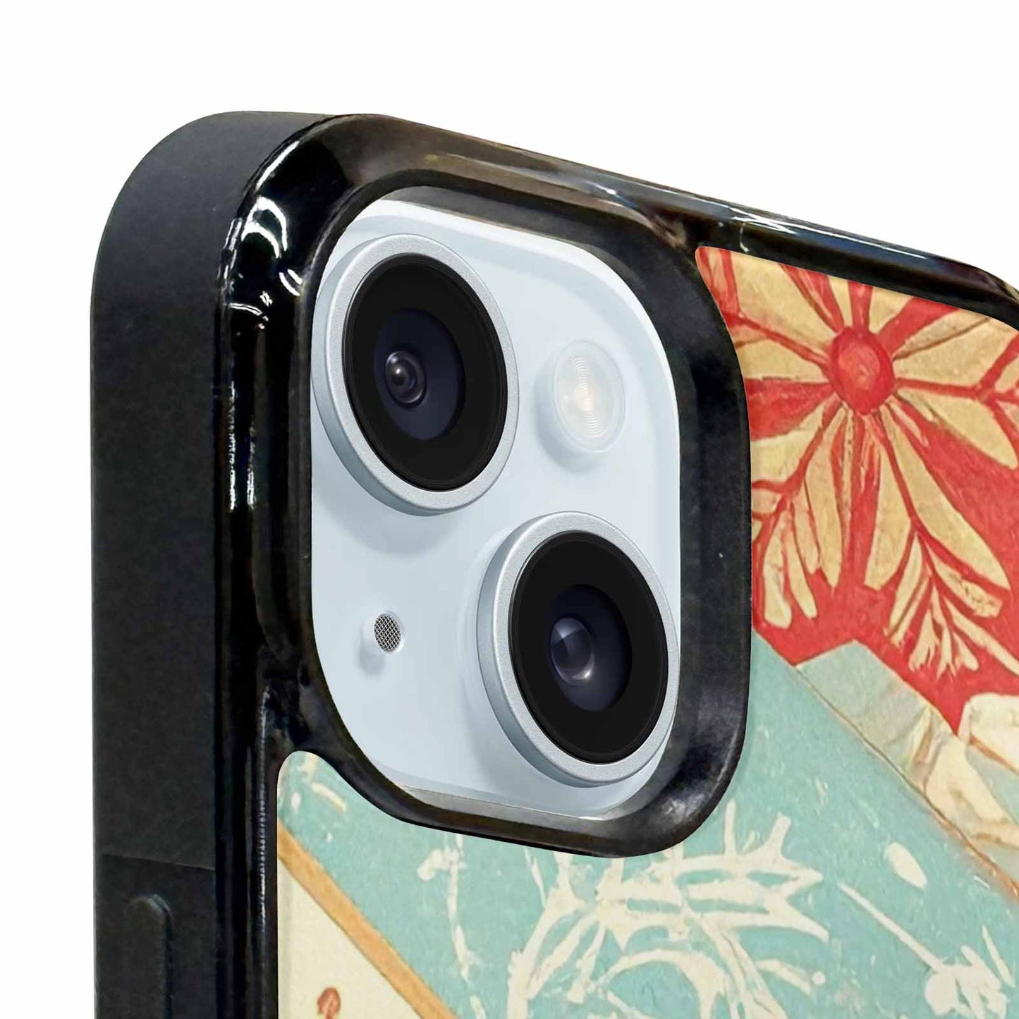 iPhone 15 Plus Case — Christmas Wrapping Paper Pattern Art Wallpaper, Customized Protective Case