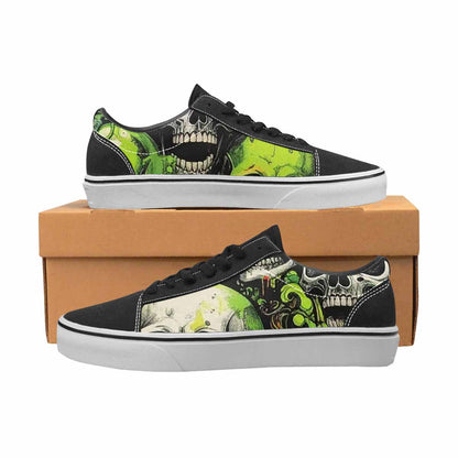 WOMEN'S Rainbow From Skull S Lace-Up Canvas Dreamcore Custom Shoes