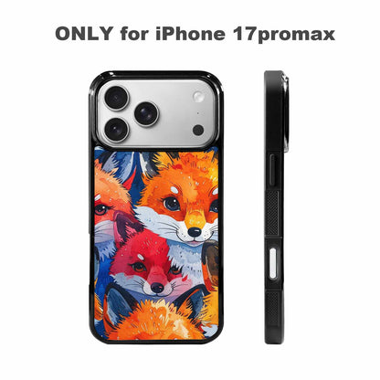 iPhone 17 Pro Max Case — Watercolor Kawaii Fox Watercolor Abstract, Original Design Phone Case