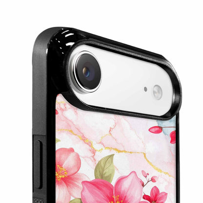 iPhone 17 Air Case — Marble Floral, Custom Art Phone Cover