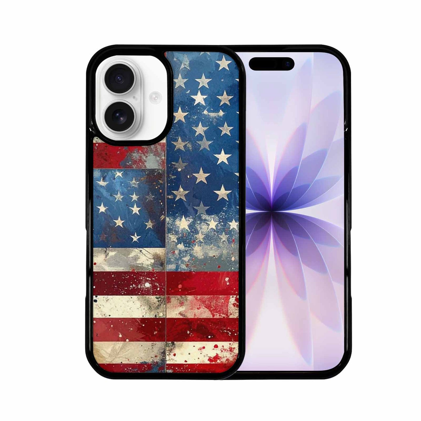 iPhone 17 Case — Small American Flag Stars Galaxy Space, Personalized Phone Case
