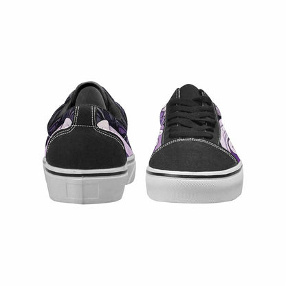 MEN'S Asexual Flag Color Canvas Lace-Up Dreamcore Custom Shoes