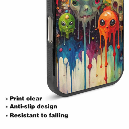 iPhone 16 Pro Max Case — Aliens Camomelting Aliens Patt E6l, Unique Phone Case Design