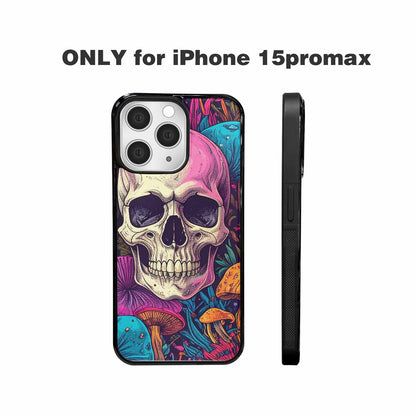 iPhone 15 Pro Max Case — Mushroom Skull Custom, Customized Protective Case