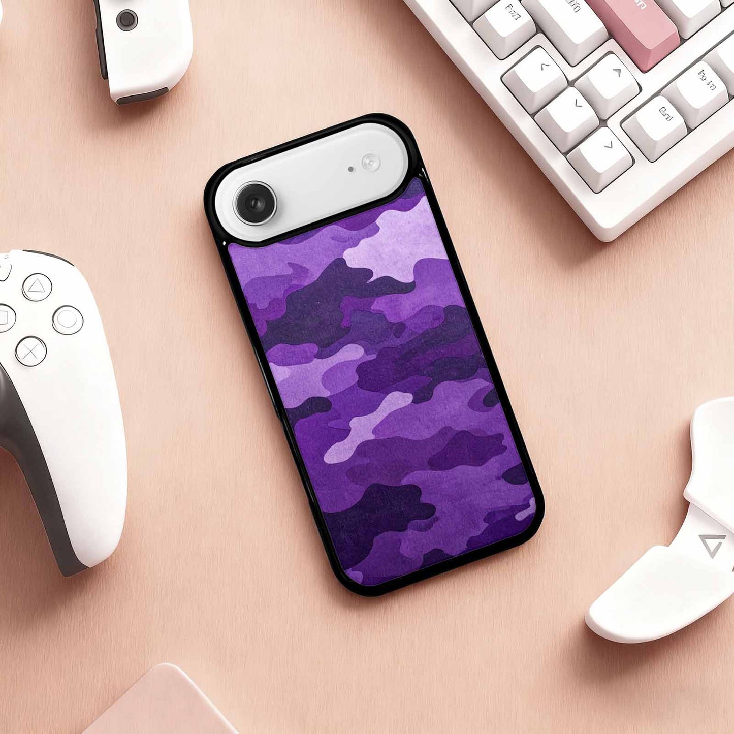 iPhone 17 Air Case — Camo Style Pattern In Shades Camo, Original Design Phone Case