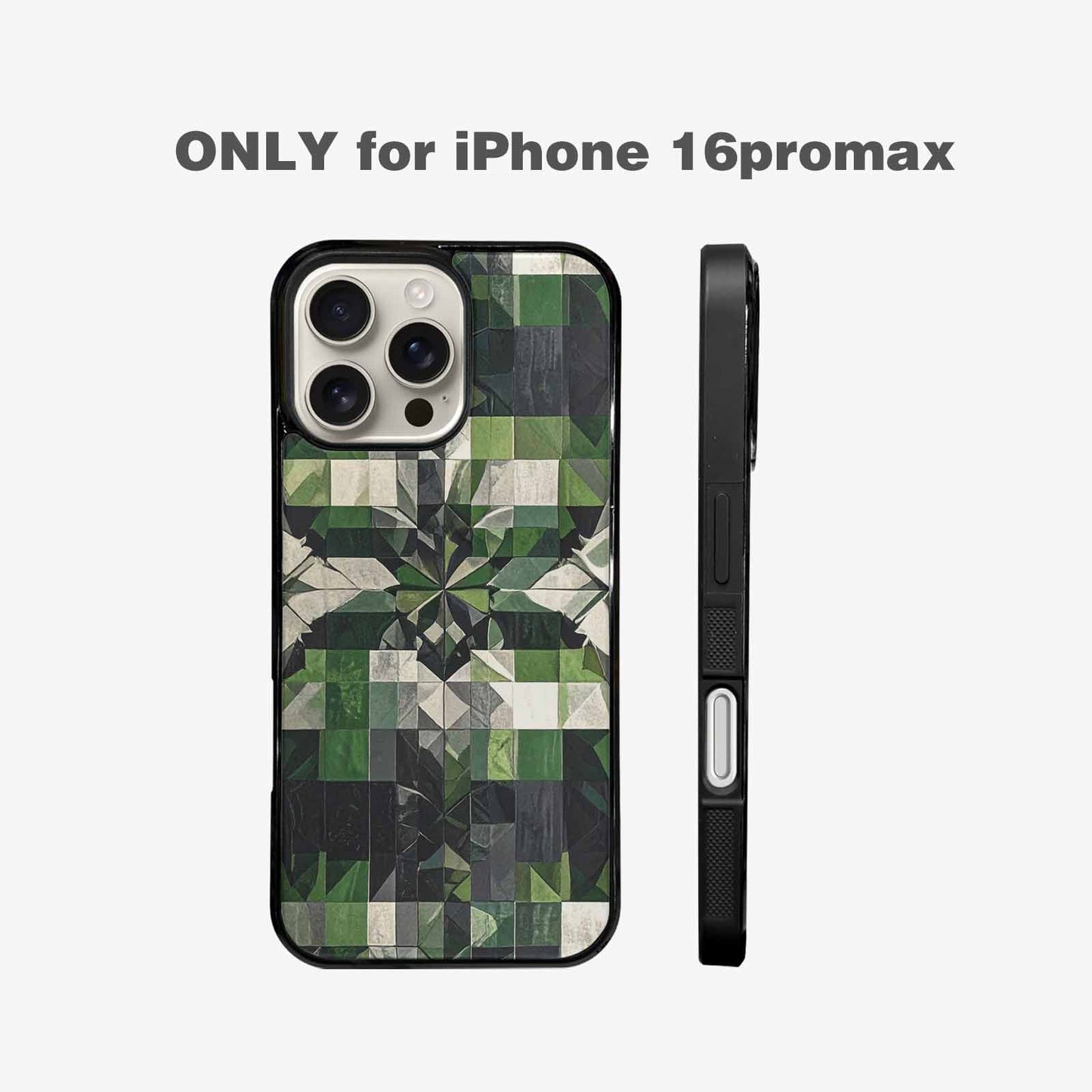iPhone 16 Pro Max Case — Aromantic Flag Color Theme Small Rainbow, Custom Designed Case Cover