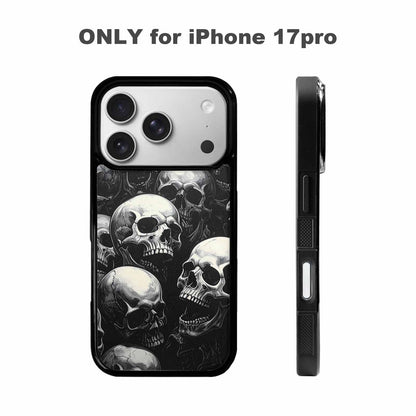 iPhone 17 Pro Case — Skull Dark Art Gothic Print Gothic, Unique Phone Case Design