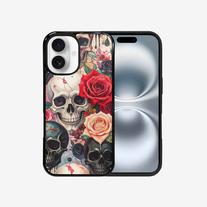 iPhone 16 Case — Skulls And Roses Skulls And Roses, Original Design Phone Case