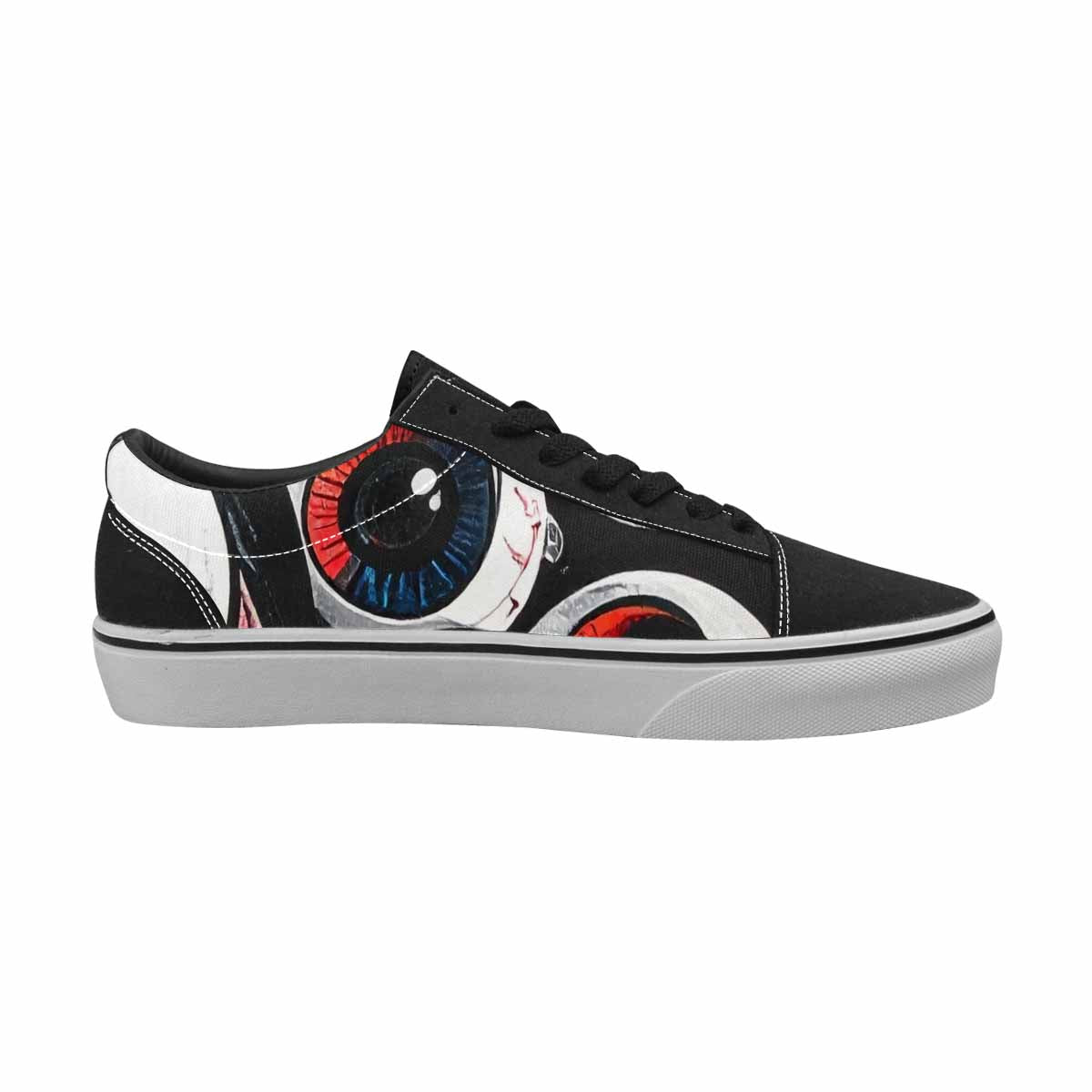 MEN'S Googly Cartoon Eyeballs Canvas Lace-Up Surreal Sneakers