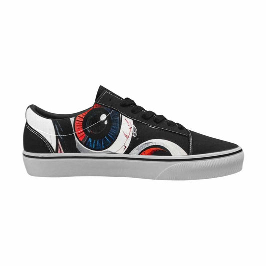 MEN'S Googly Cartoon Eyeballs Canvas Lace-Up Surreal Sneakers