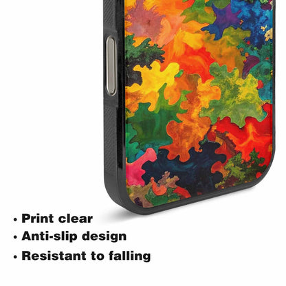 iPhone 16 Pro Case — Camo Patches Full Color Vibrant Camo, Custom Phone Case