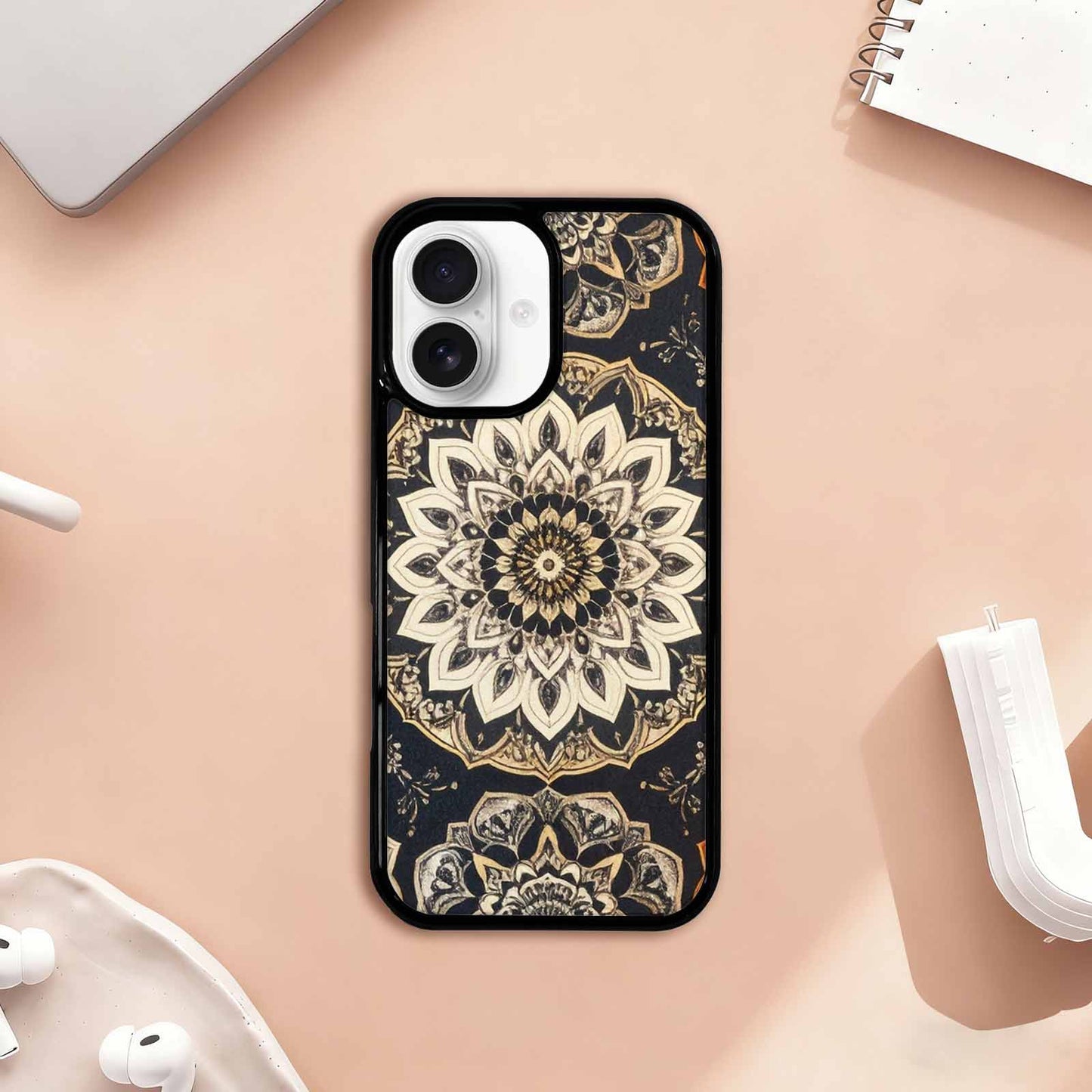 iPhone 17 Case — Small Mandala Pattern, Randomly Floral, Unique Phone Case Design
