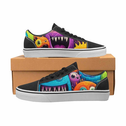 WOMEN'S Multi Lace-Up Canvas Neon Fantasy Shoes