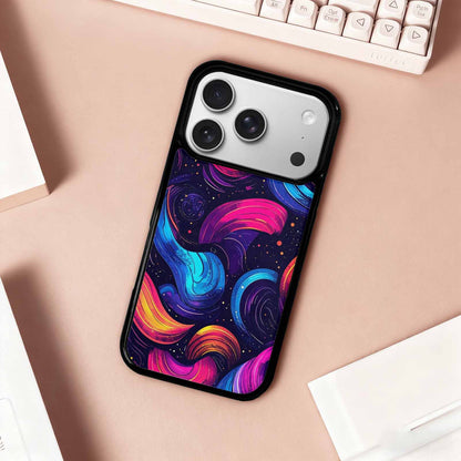 iPhone 17 Pro Case — Rose Galaxy Art Seamless Pattern Galaxy, Customized Protective Case