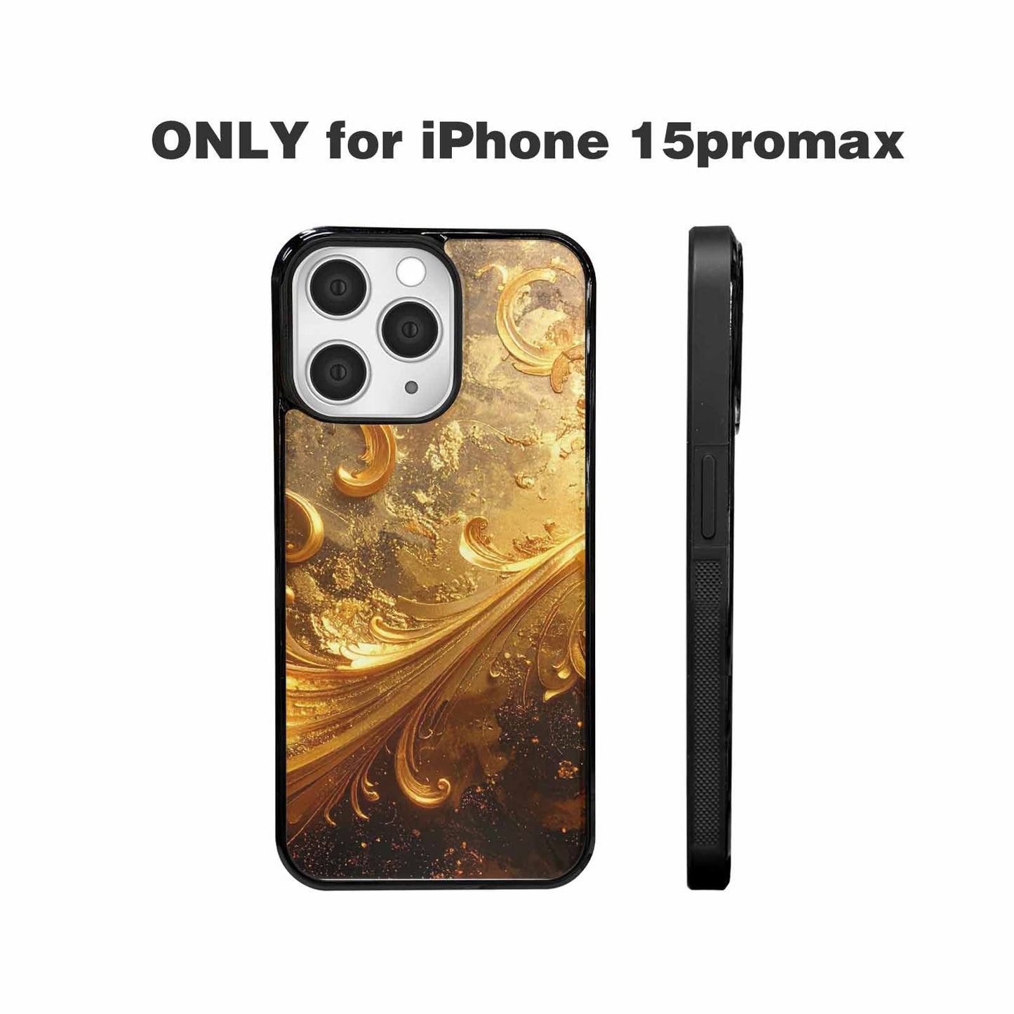 iPhone 15 Pro Max Case — Klimt Gold Leaf Artwork Pattern, Custom Phone Case