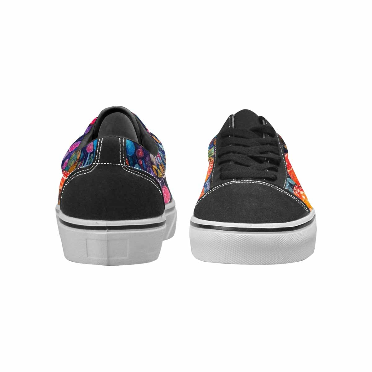 WOMEN'S Mushrooms (general) Mushrooms Pa Lace-Up Canvas Dreamcore Custom Shoes