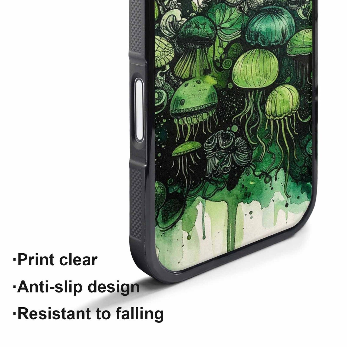 iPhone 17 Air Case — Sea Creature Burst Black Green Original, Unique Phone Case Design