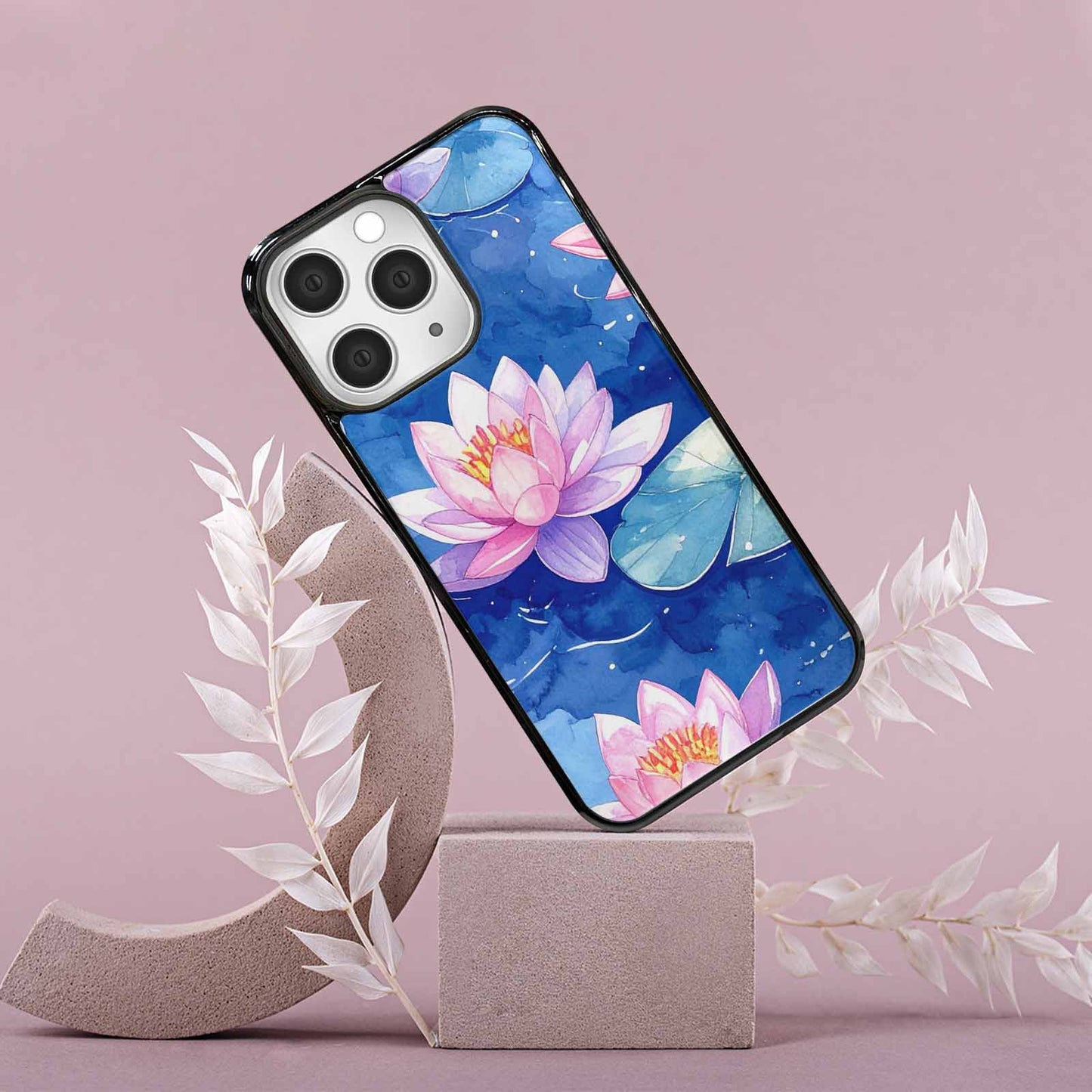 iPhone 15 Pro Max Case — Monet Water Lilies Painting Pattern, Original Design Phone Case