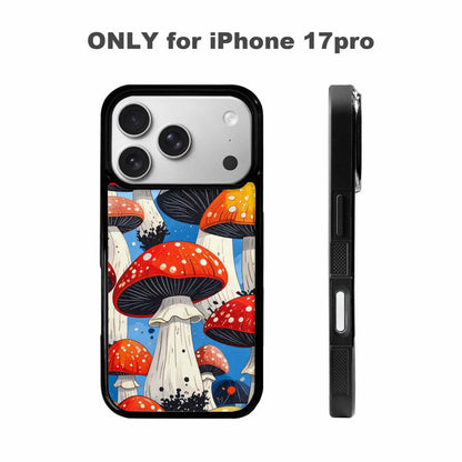 iPhone 17 Pro Case — Vivid Winter Mushroom Seamless Cartoon Cute, Original Design Phone Case