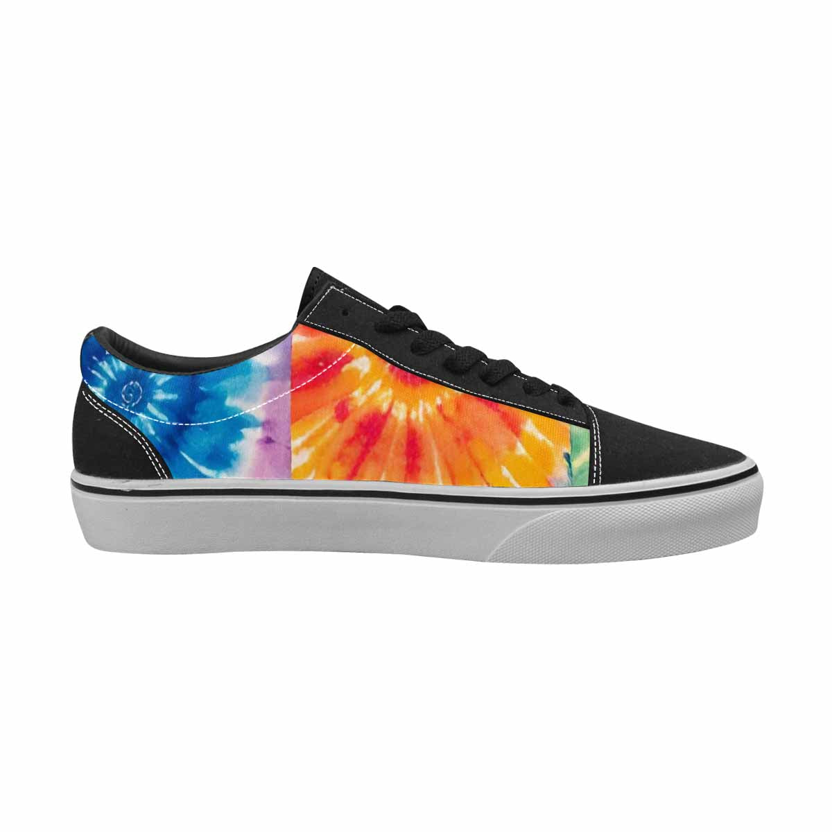 MEN'S Tie Dye Swirl Canvas Lace-Up Dreamcore Custom Sneakers
